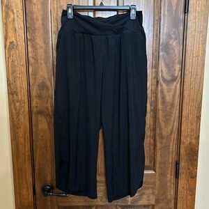 Halara Breezeful Crossover, Quick Dry Resort Pants Petite Large Black (E-13)